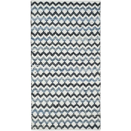 Safavieh Montauk Accent Area Rug Ivory Blue & Black - 2 ft.-6 in. x 4 ft. MTK120A-24